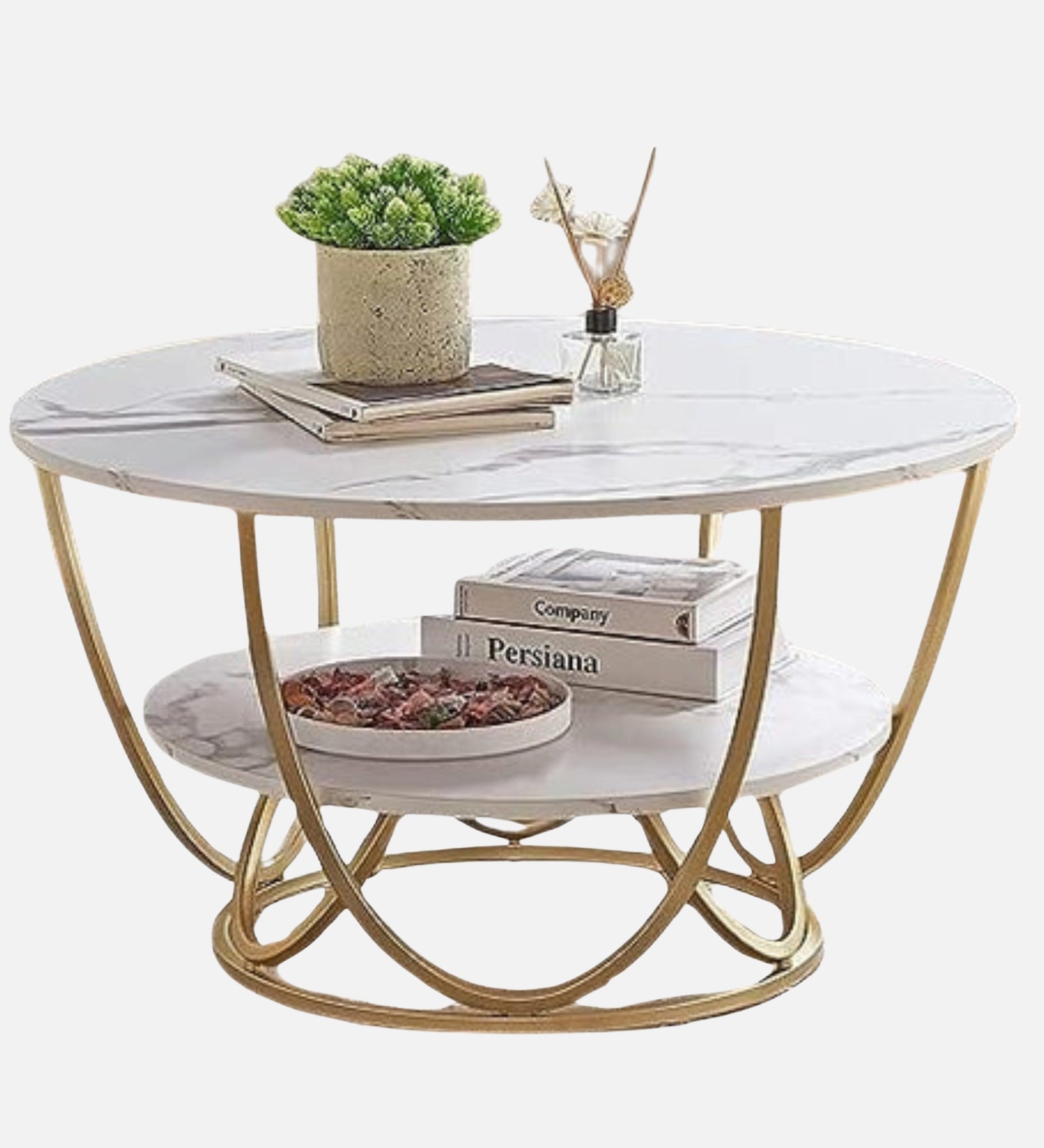 Round 2-Tier Center Table For Living Room