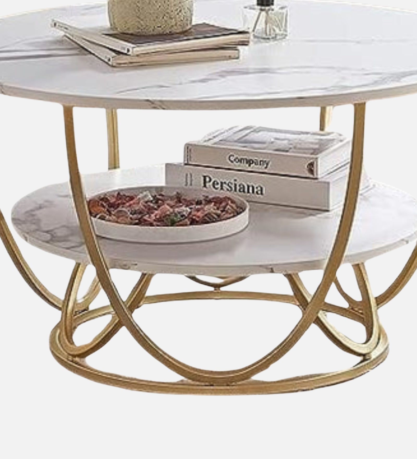 Round 2-Tier Center Table For Living Room