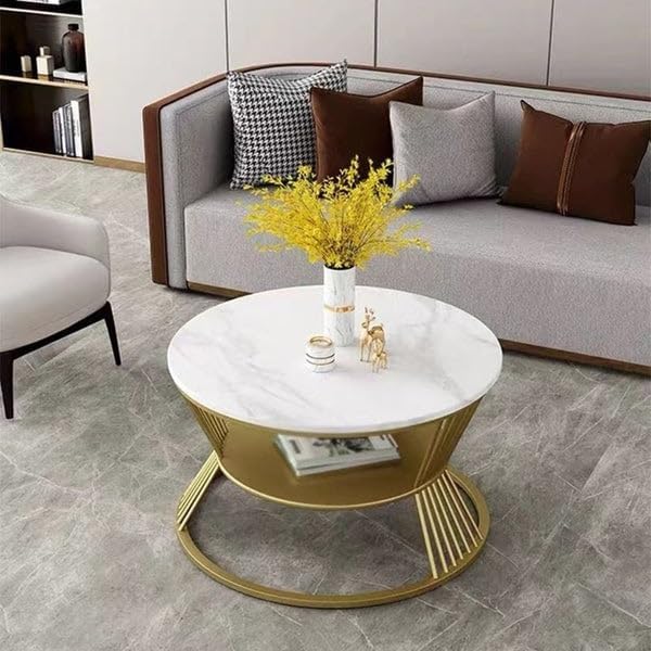 Gold Marble Center Table