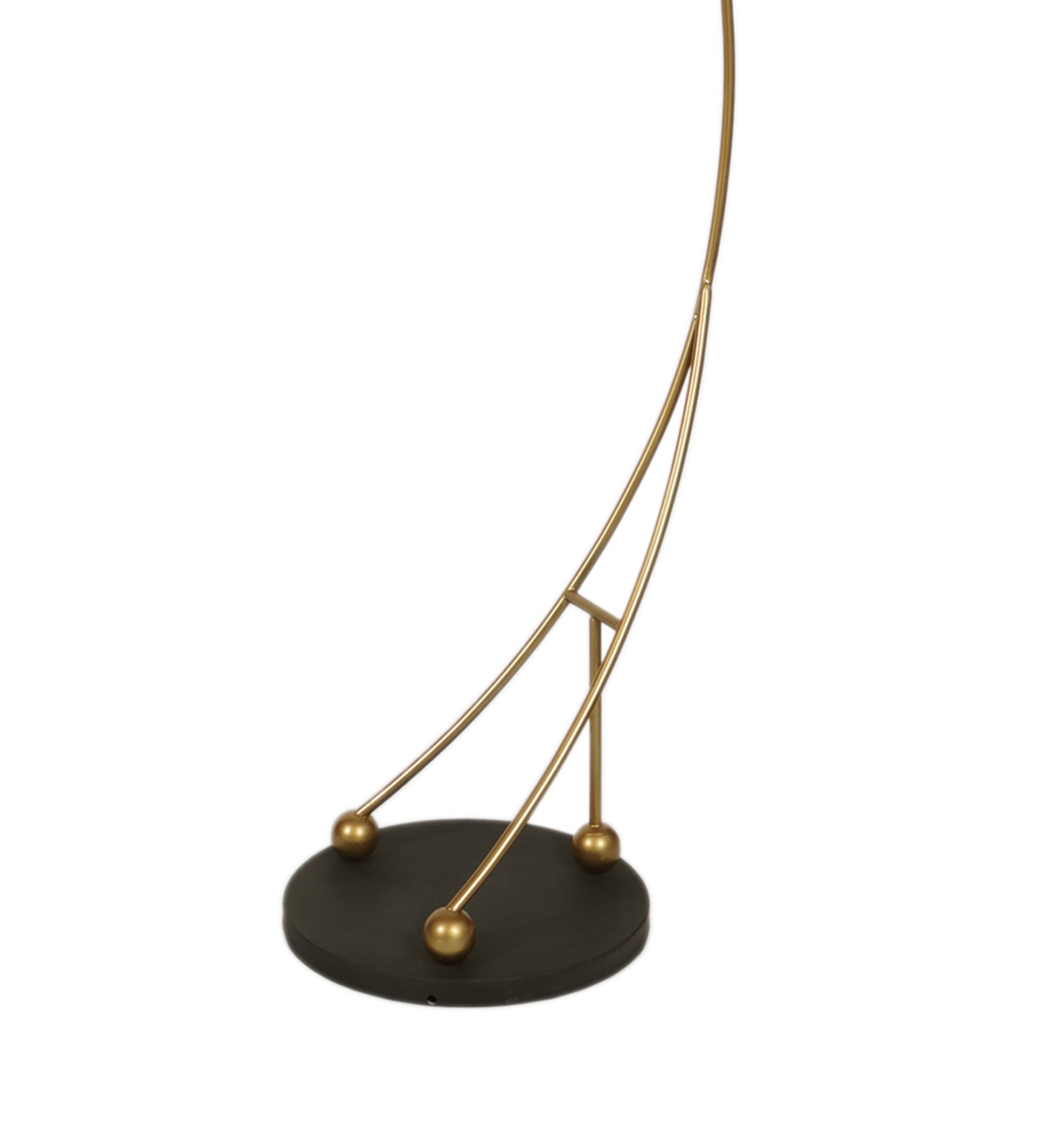 Midwest Black Cloth Shade Shelf Floor Lamp For Living Room