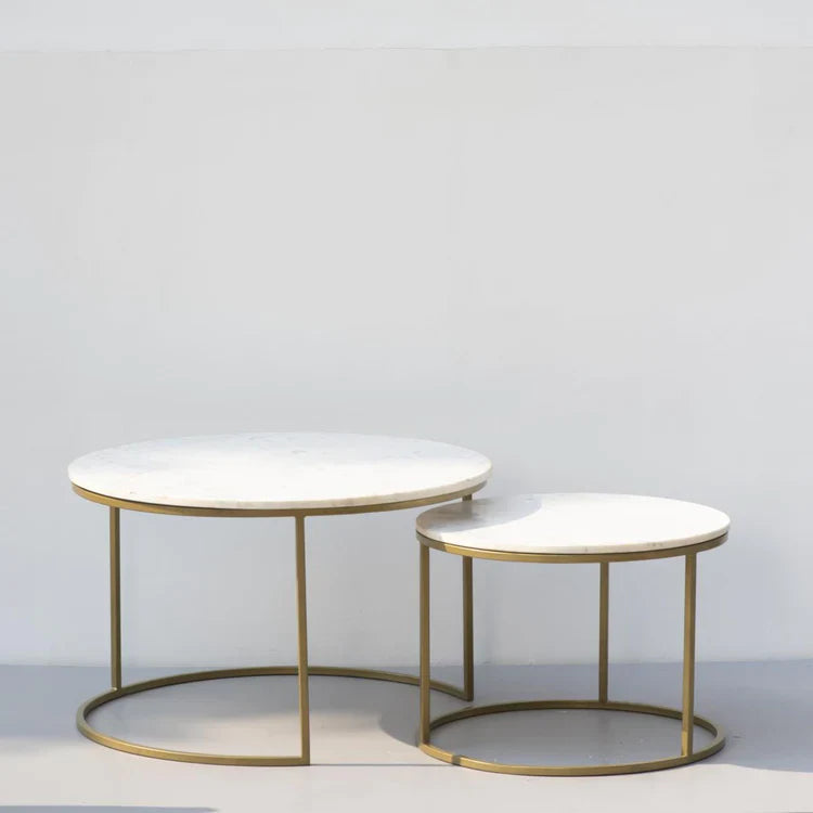 Round Elegant Coffee Table (Set of 2)