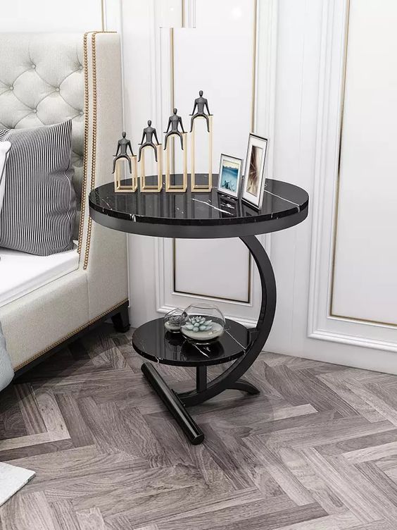 Opulence Black Side Table