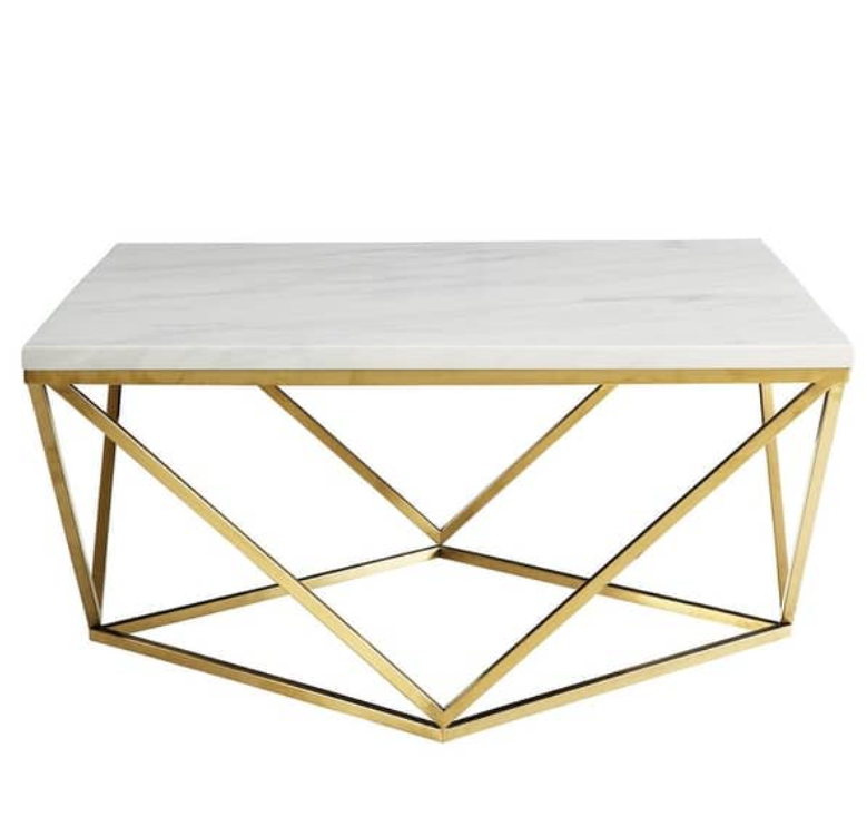 Geometric Marble Center Table