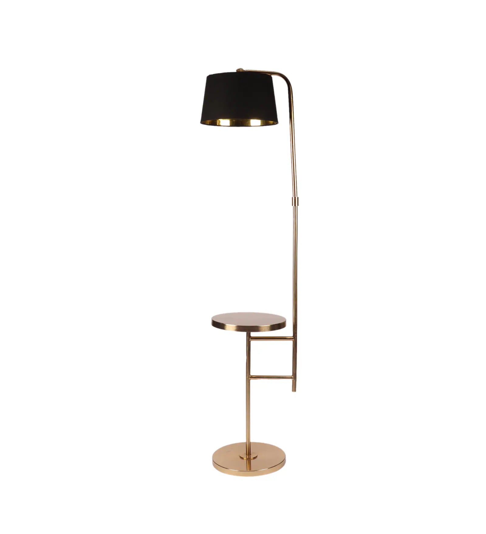 Daffodil Black Cloth Shade Shelf Floor Lamp