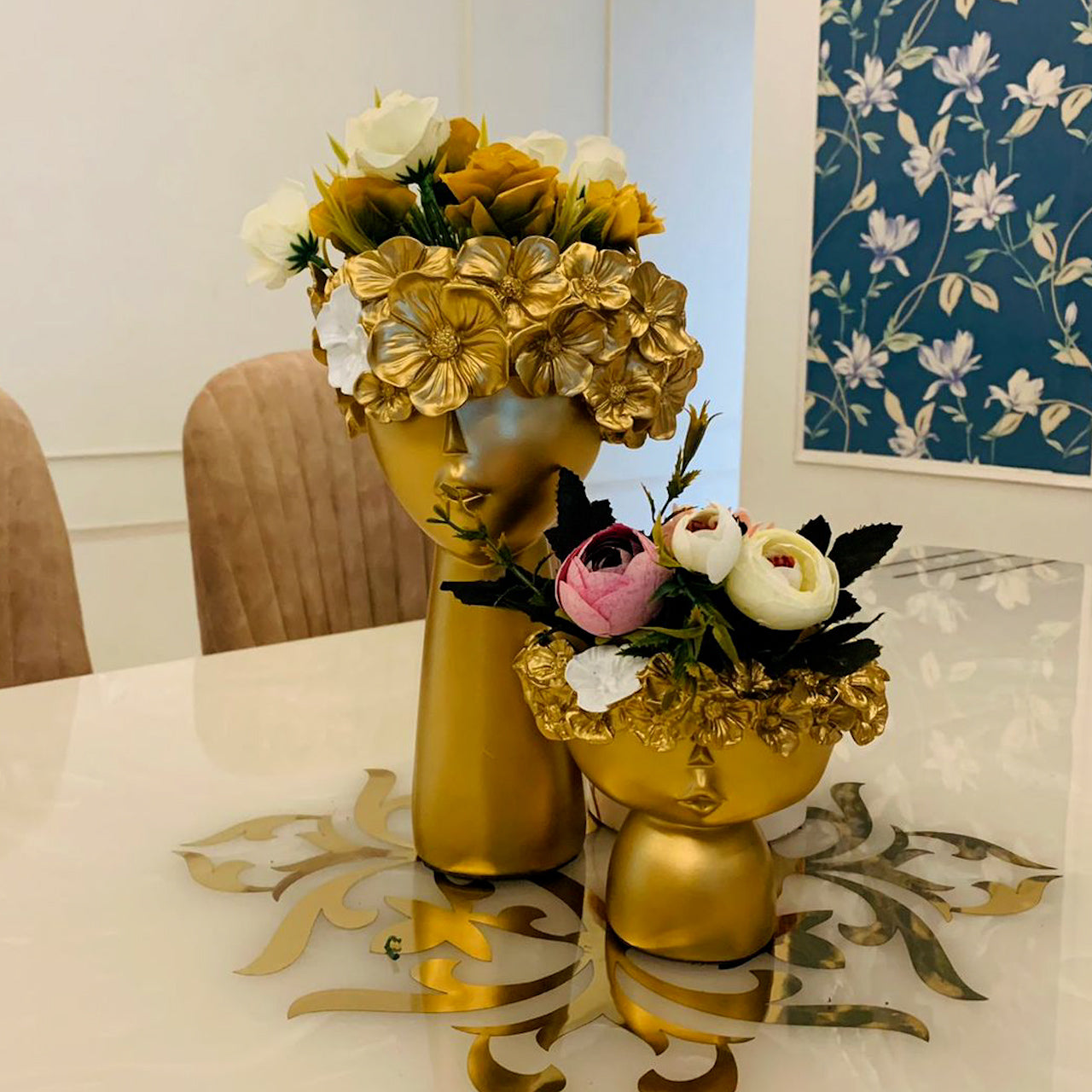 Artistic Face Vase Showpiece