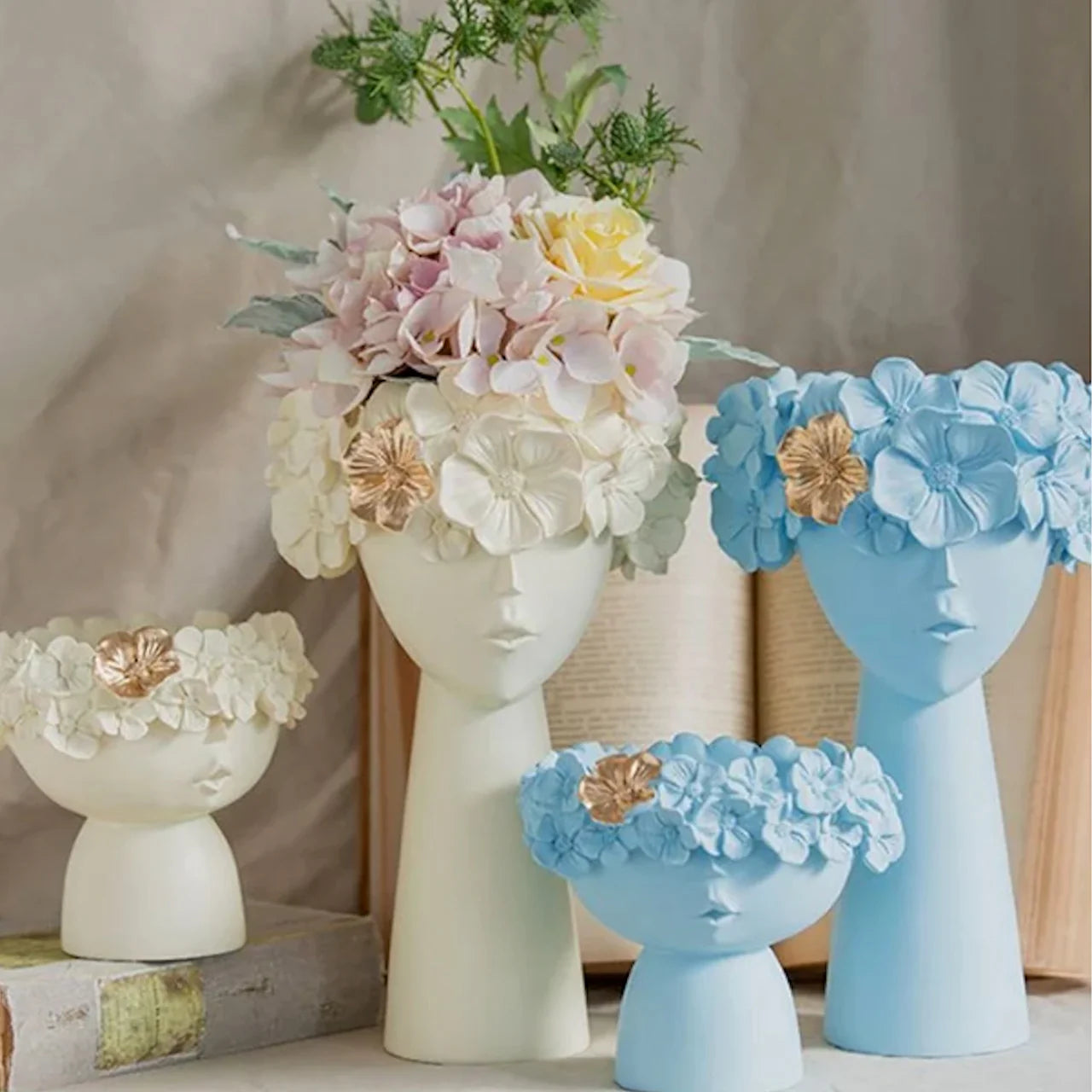 Artistic Face Vase Showpiece