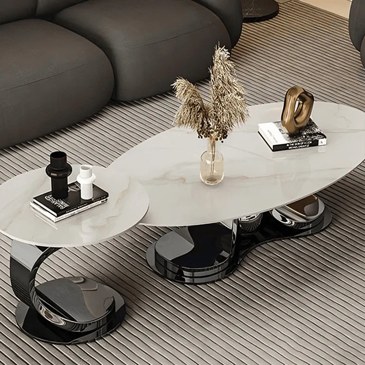 Oval Centre Table For Living Room Set of 2
