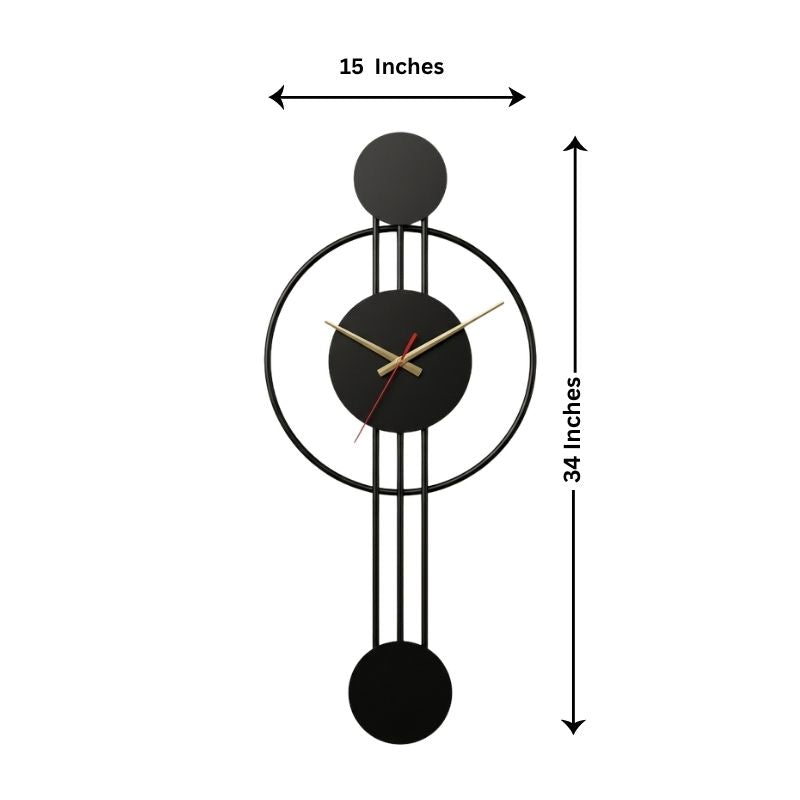 Black Designer Wall Clock