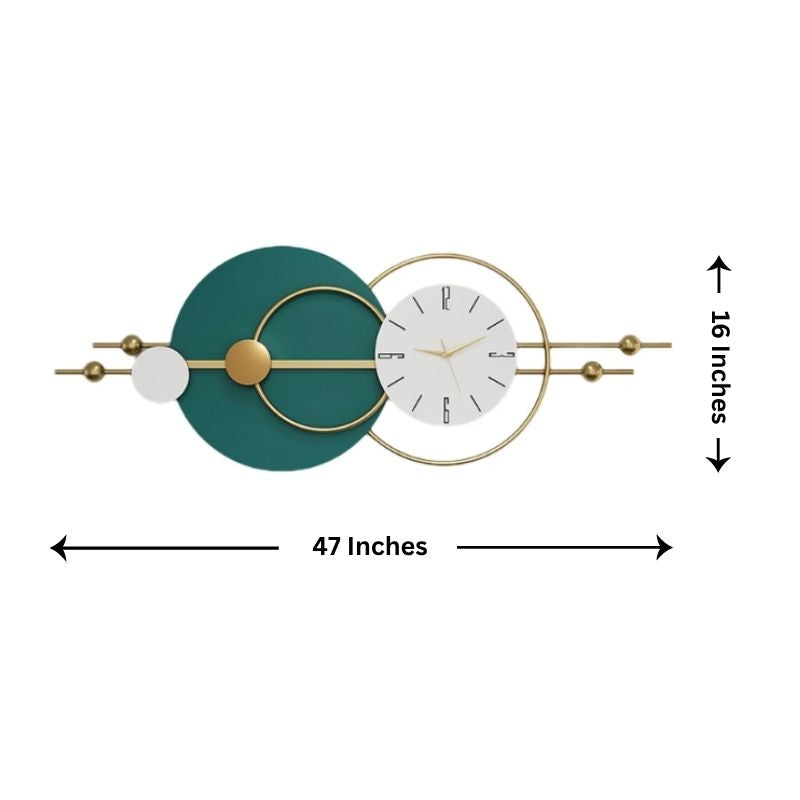 Green Designer Decorative Wall Clock