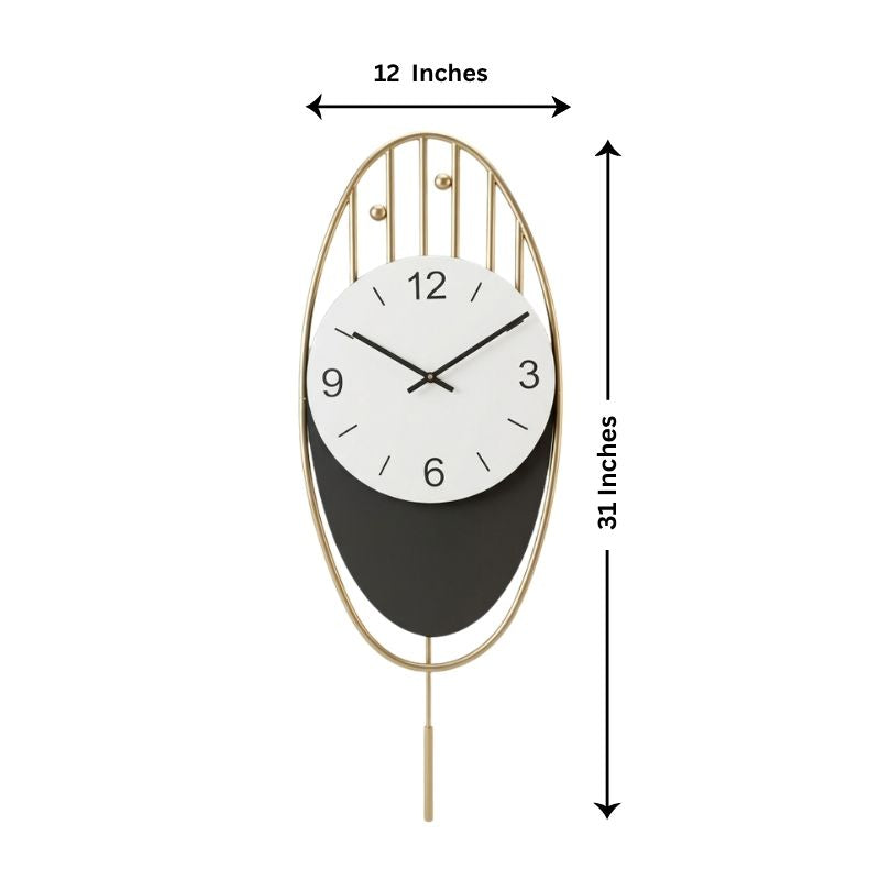 Modern Oval Wall Clock