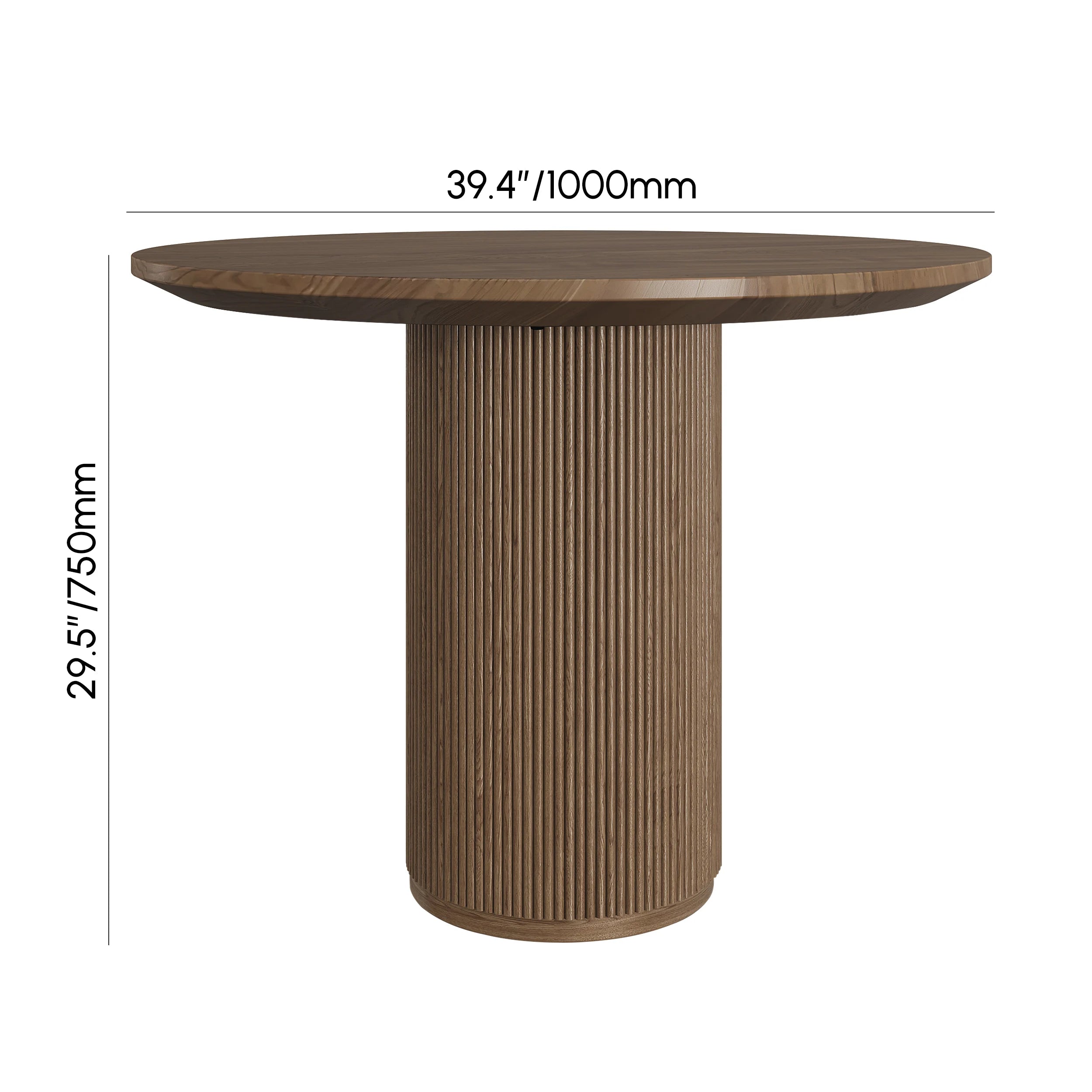 Wood Round Dining Table Set with Chairs