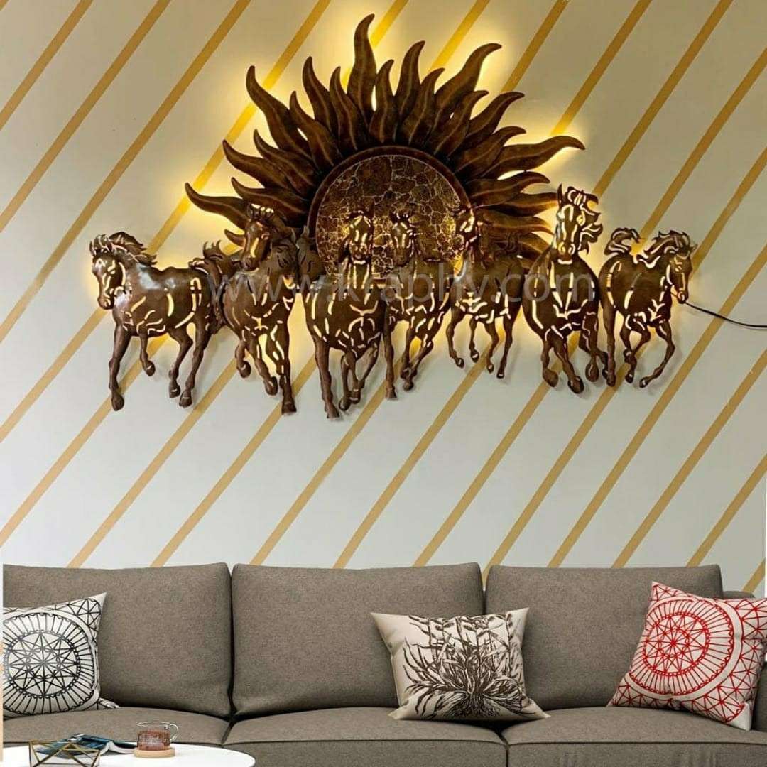 Seven Horses with LED Light