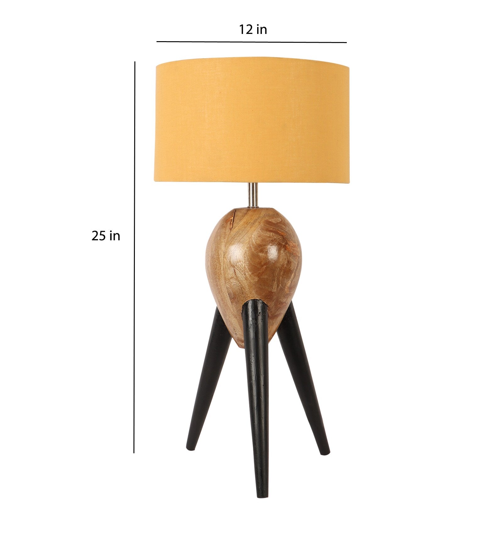 Fabric Wood Table Lamp With Shade