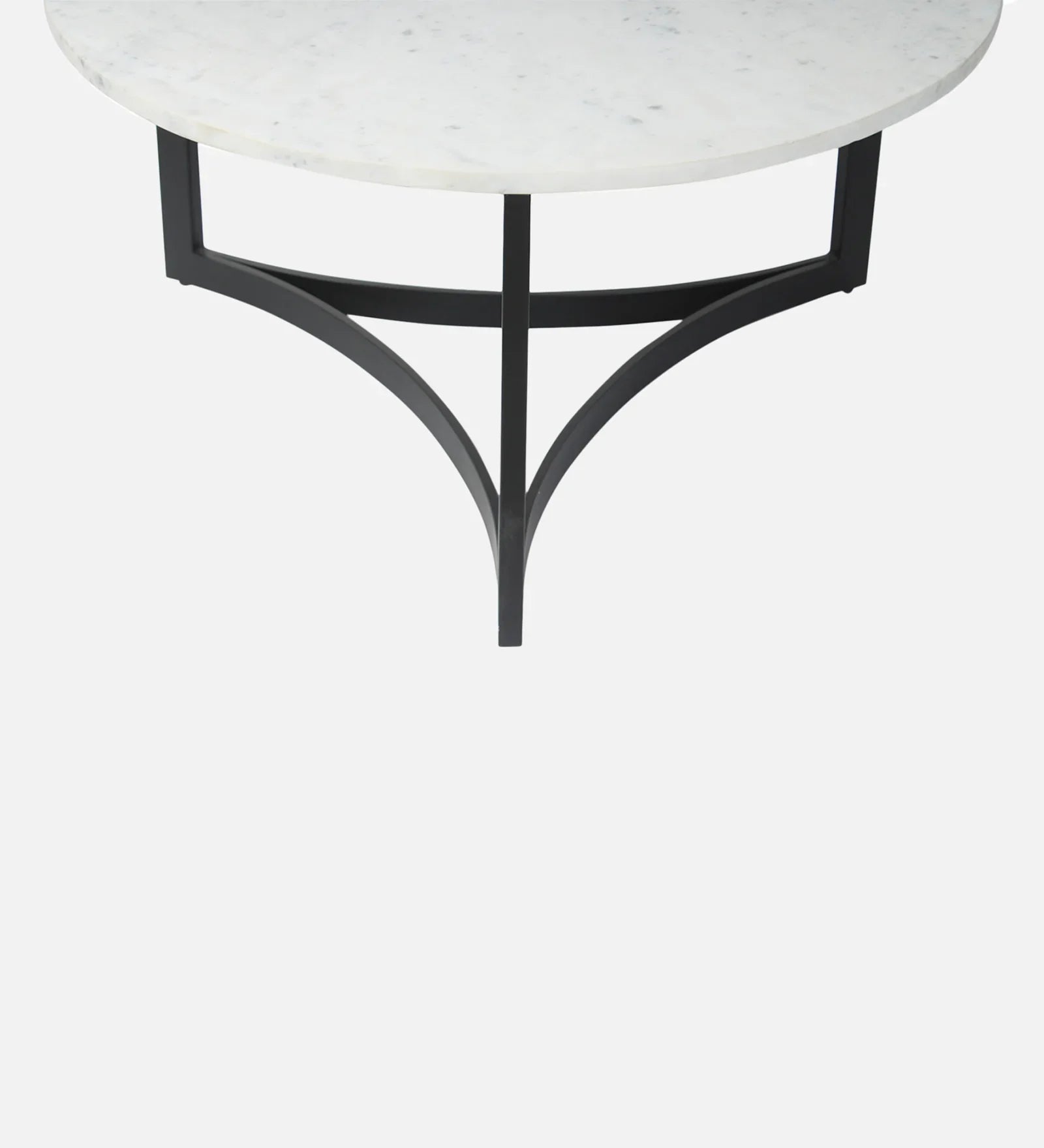 Black Frame Marble Center Table