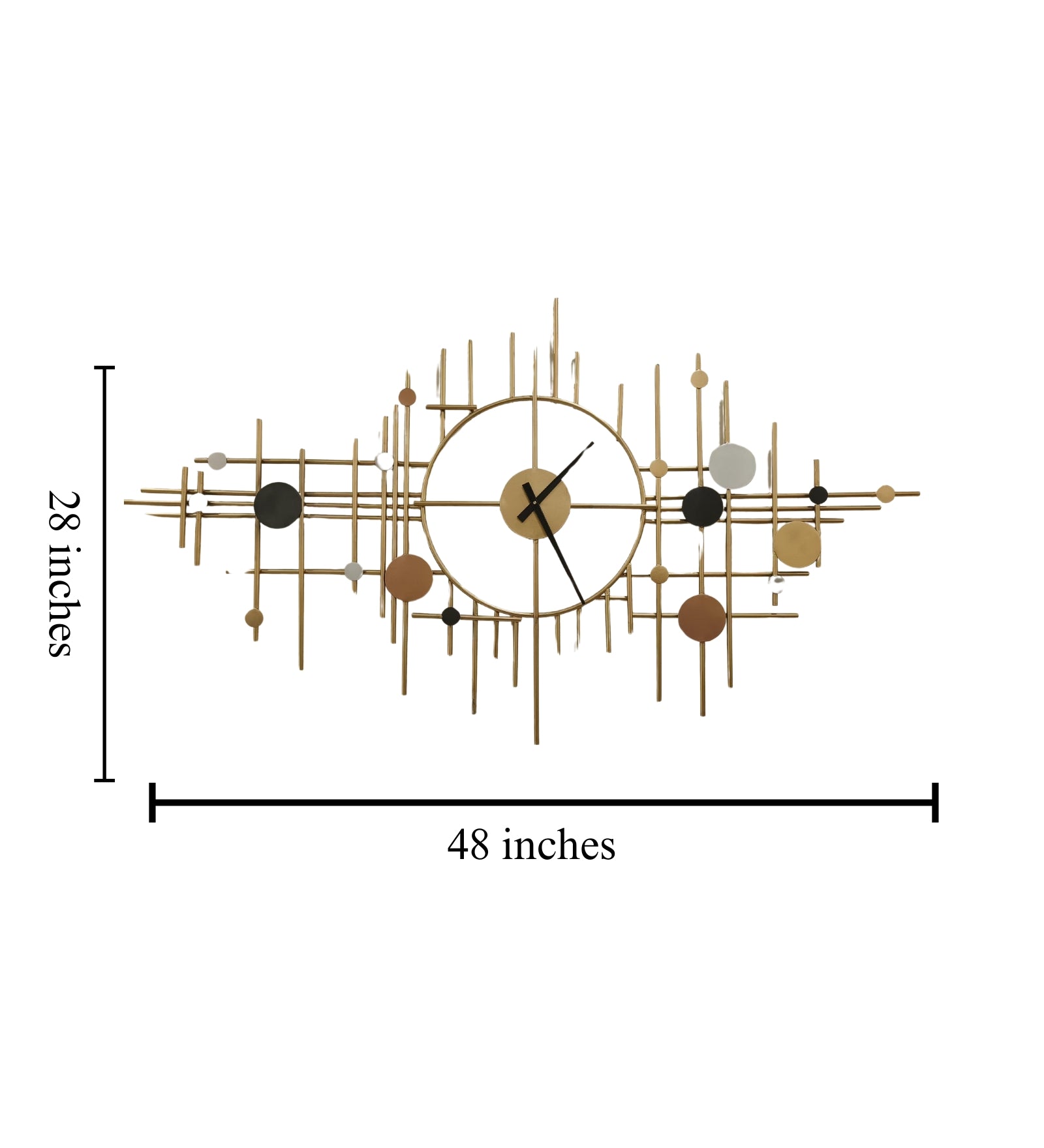 Teal Frame Wall Art Clock