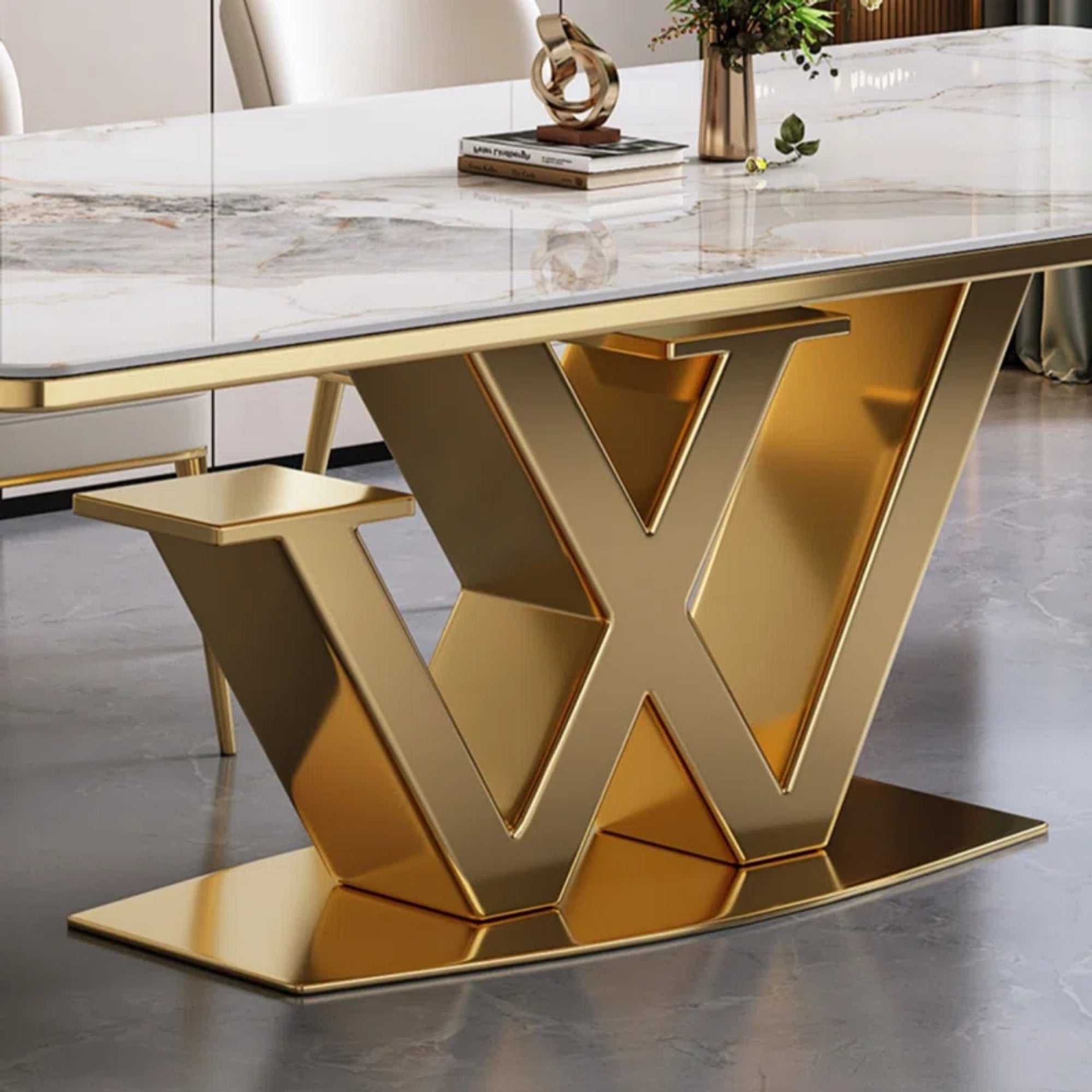 Designer Dining Table With 6 Chairs