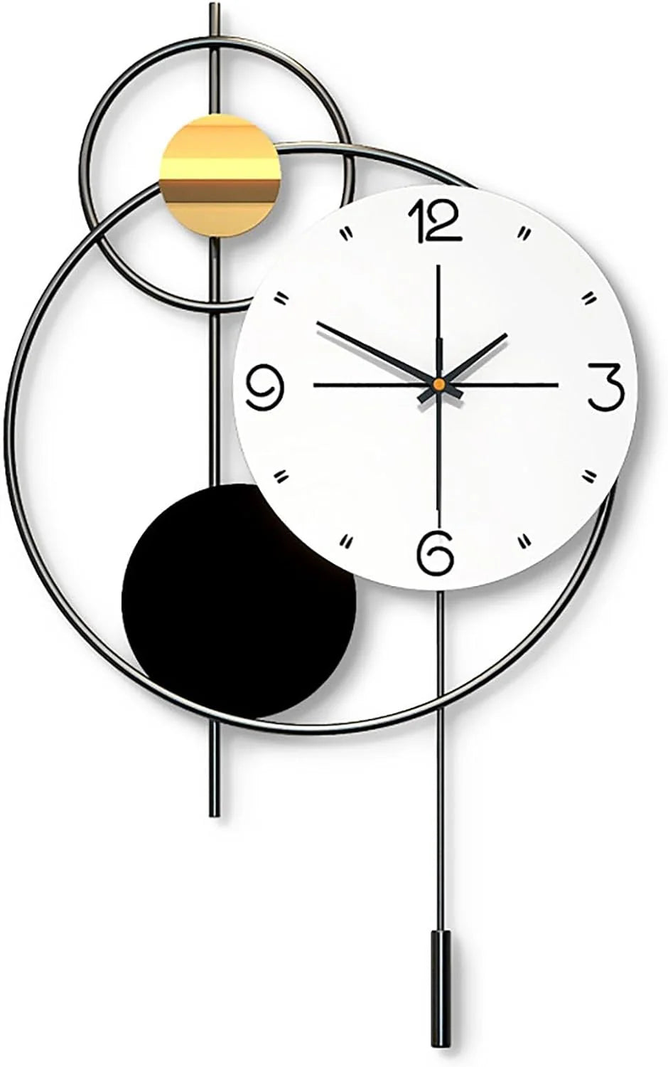 Black Novelty Decorative Wall Clock