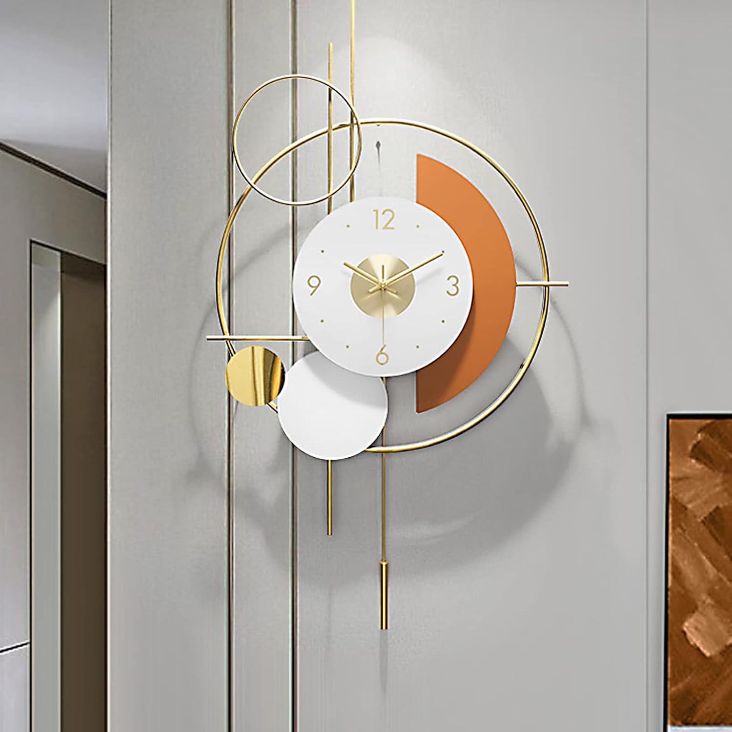 Abstract Metal Wall Clock