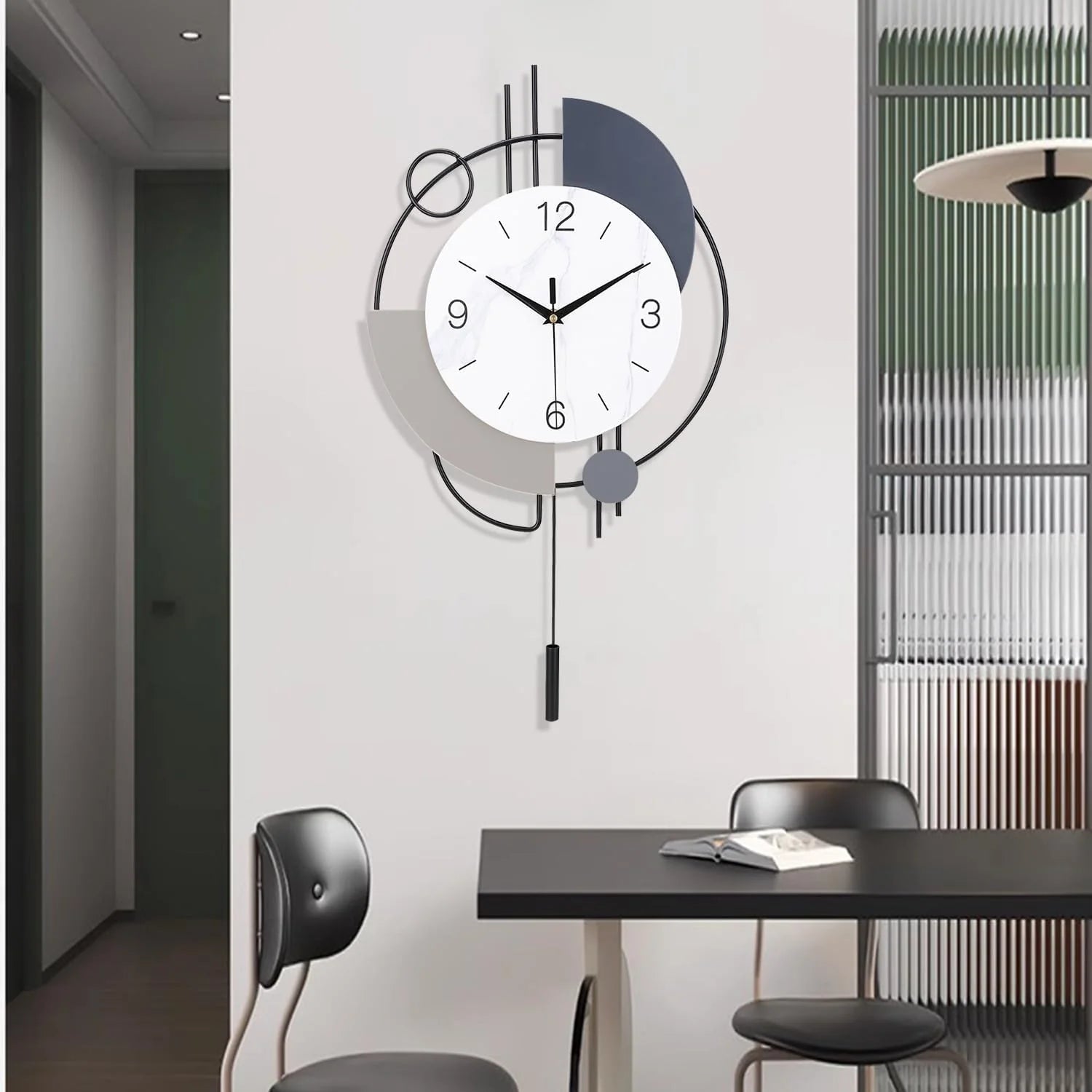 Minimal Grey Designer Wall Clock