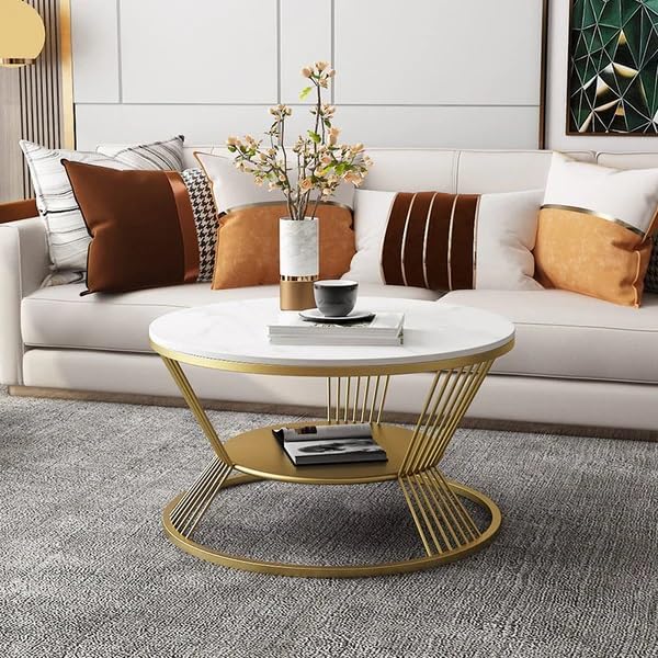 Gold Marble Center Table
