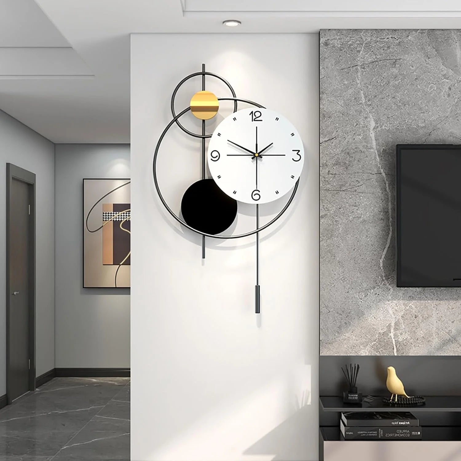 Black Novelty Decorative Wall Clock