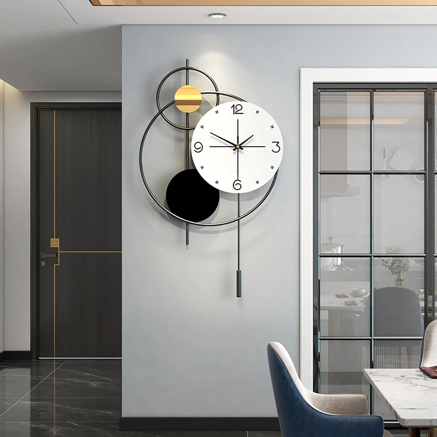 Black Novelty Decorative Wall Clock