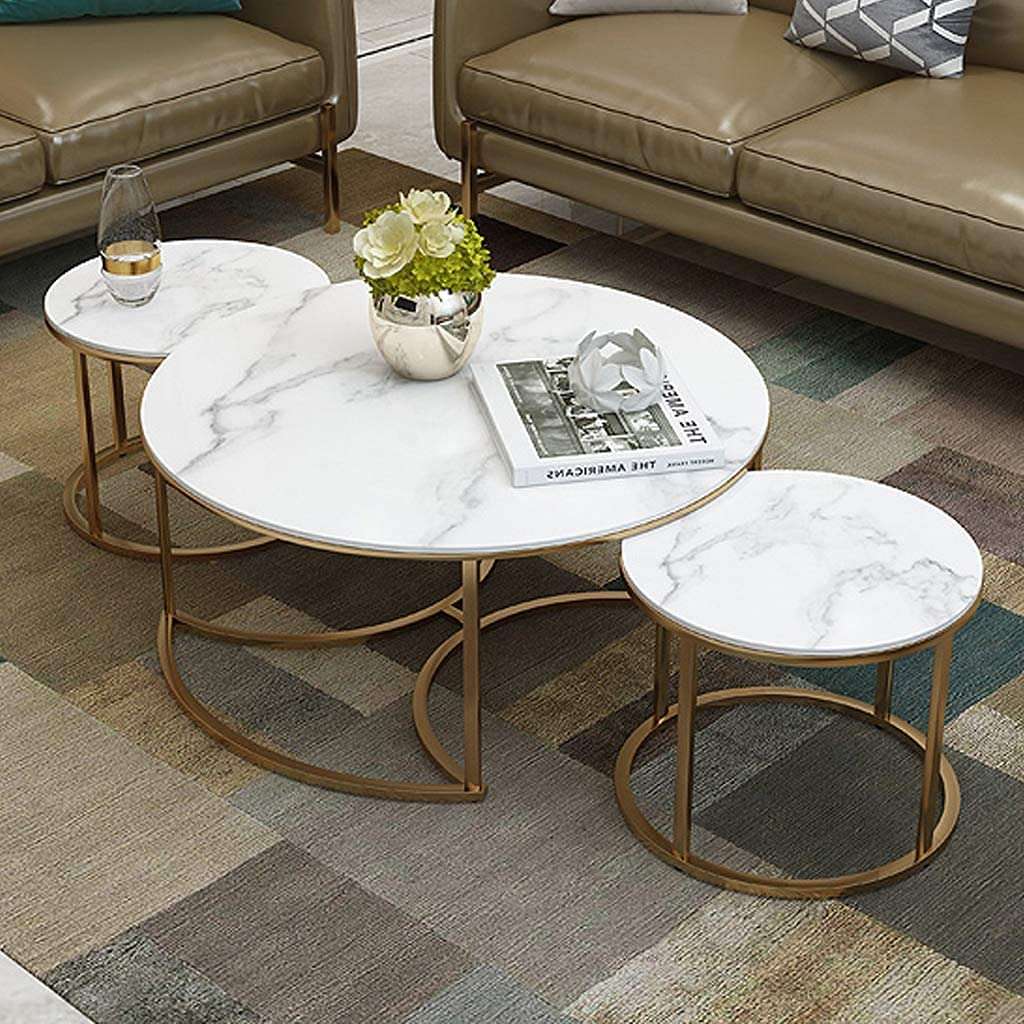 Modern Marble Nesting Table (Set of 3)