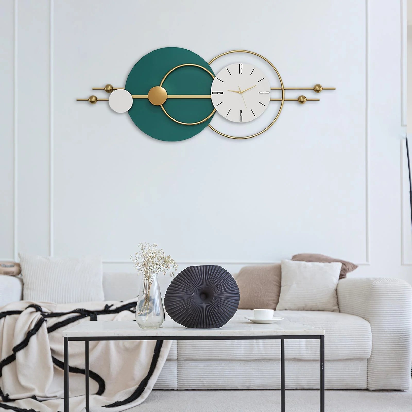 Green Designer Decorative Wall Clock