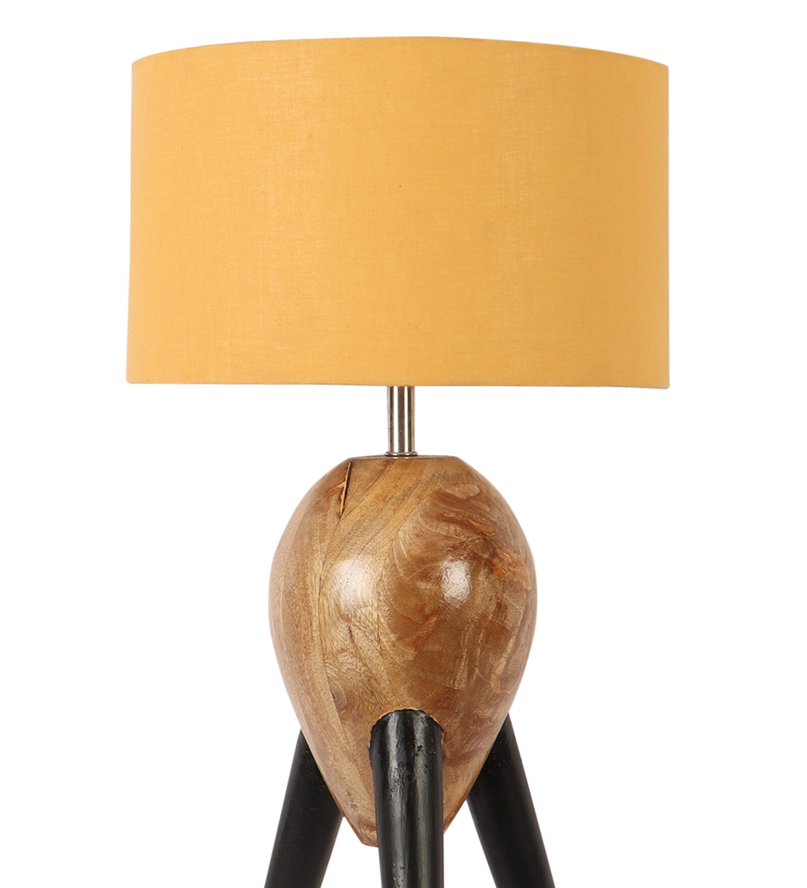 Fabric Wood Table Lamp With Shade