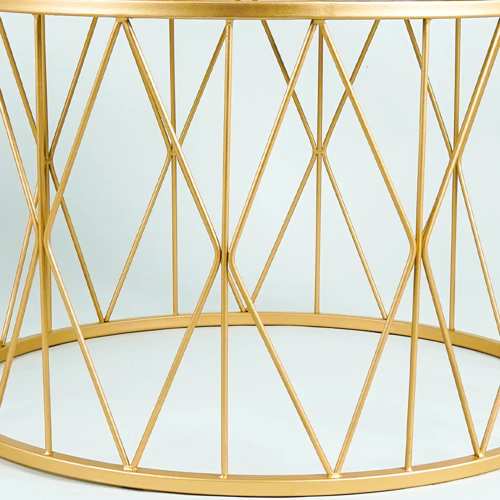 Caged Marble Center Table