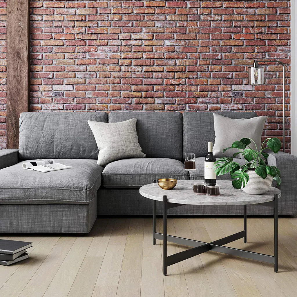 Black Centre Table In Criss Cross Design