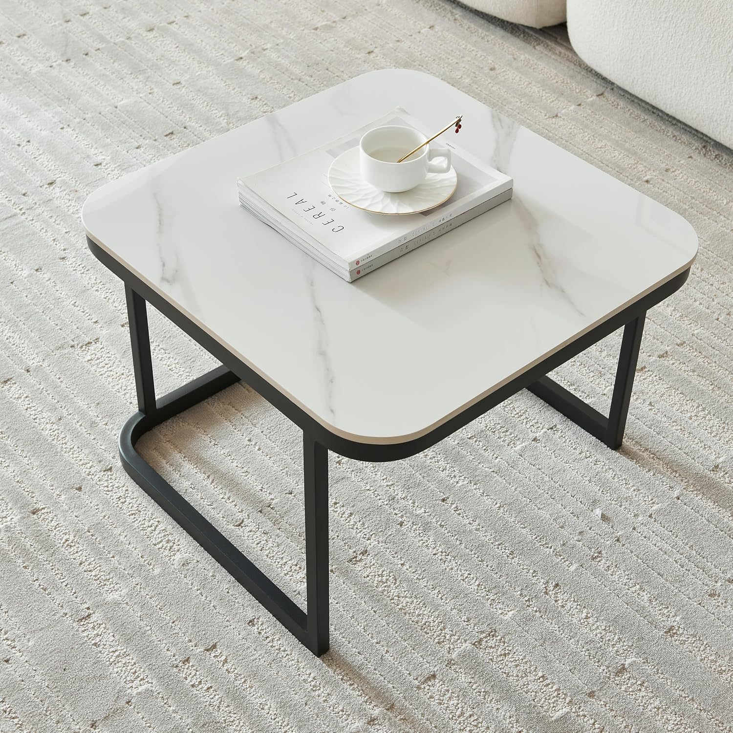 Luxury Square Storage Center Table (Set of 2)