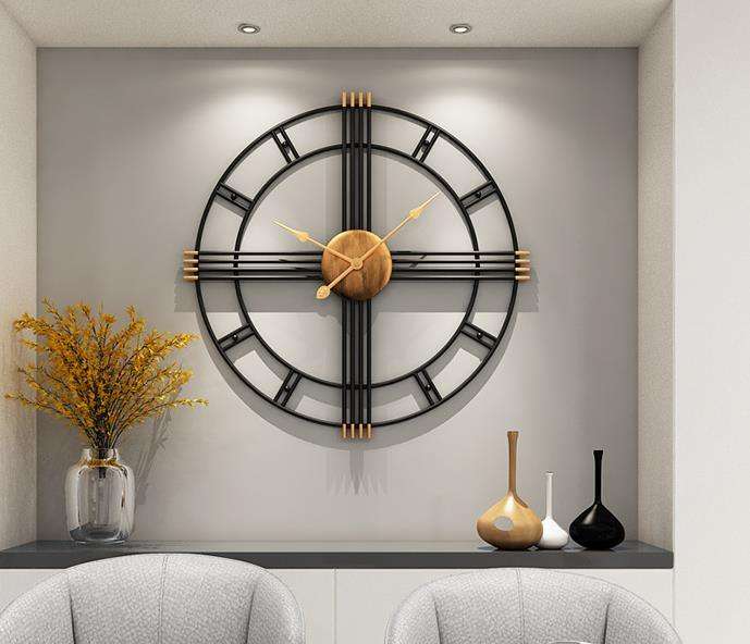 Round Metal Wall Clock