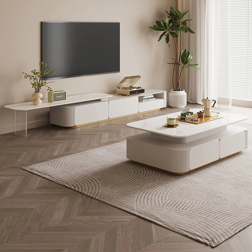 Nero Storage Marble Center Table