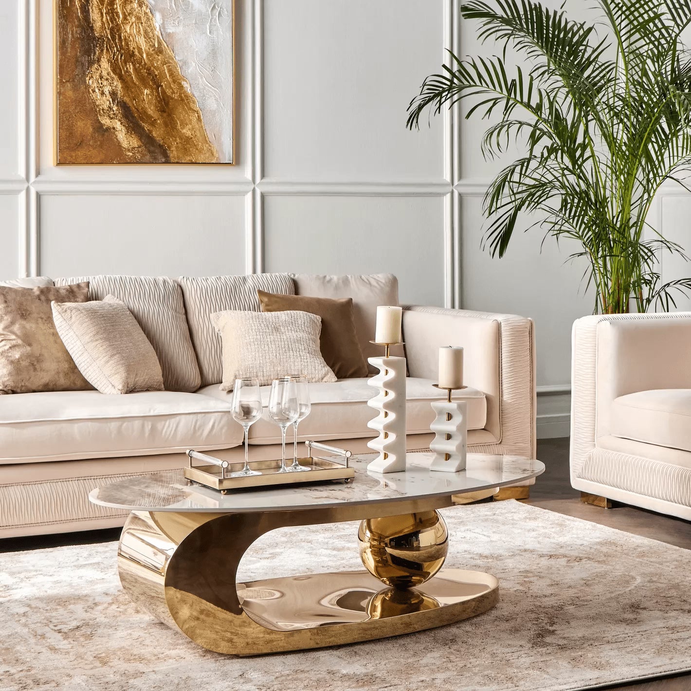 Round Ball Center Table For Living Room