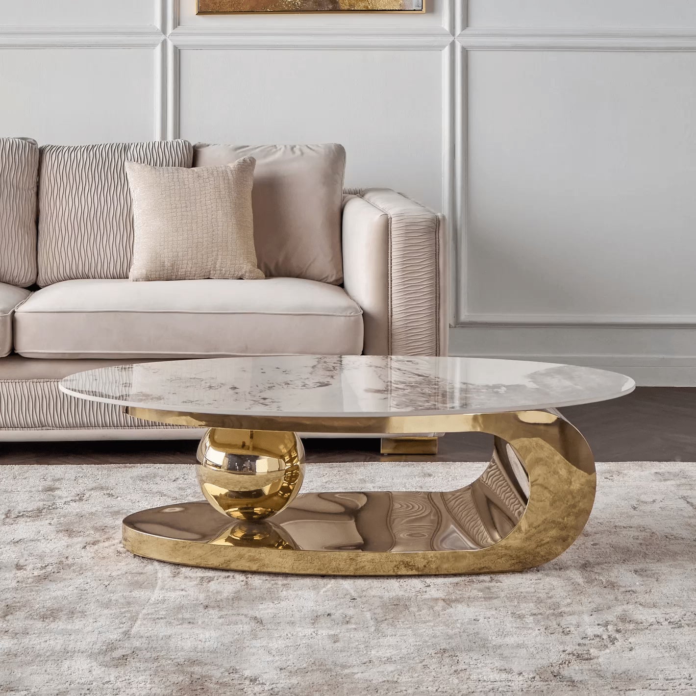 Round Ball Center Table For Living Room