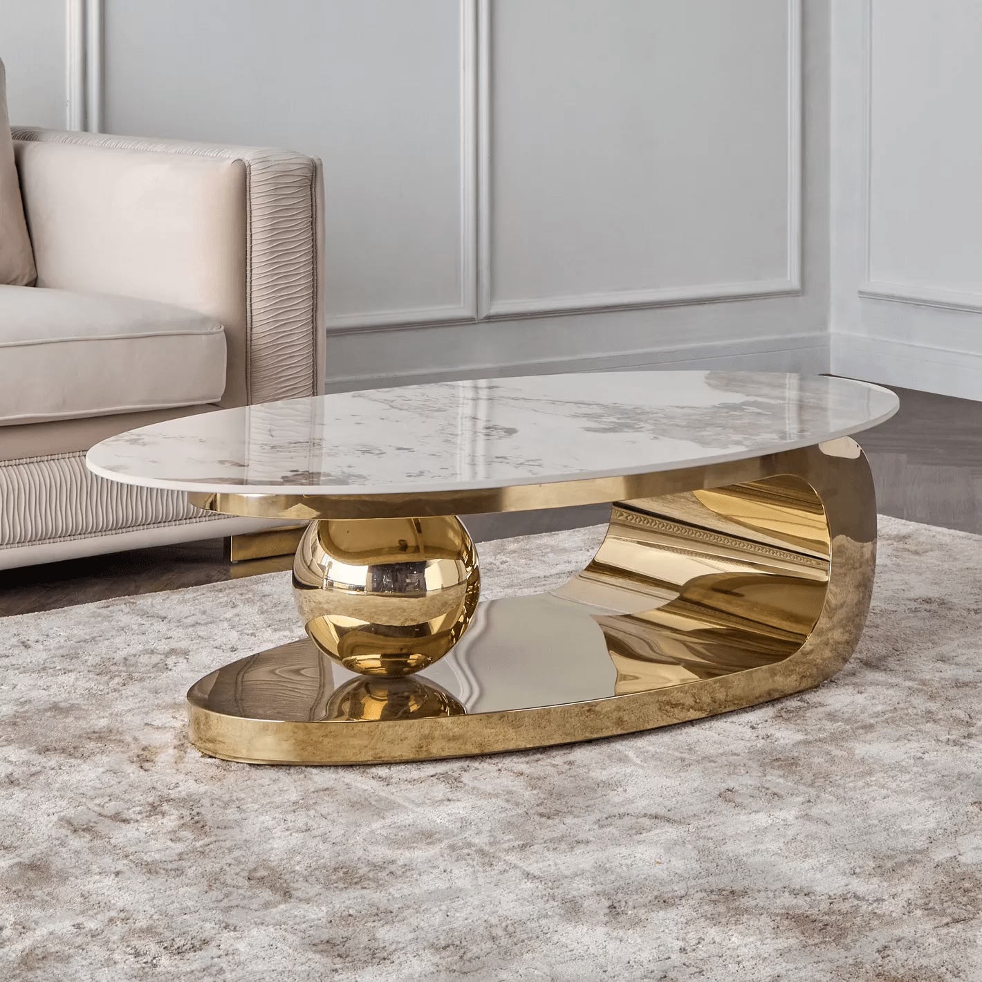 Round Ball Center Table For Living Room