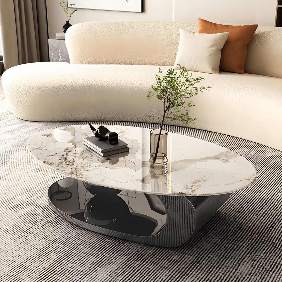 Black Ball Center Table For Living Room