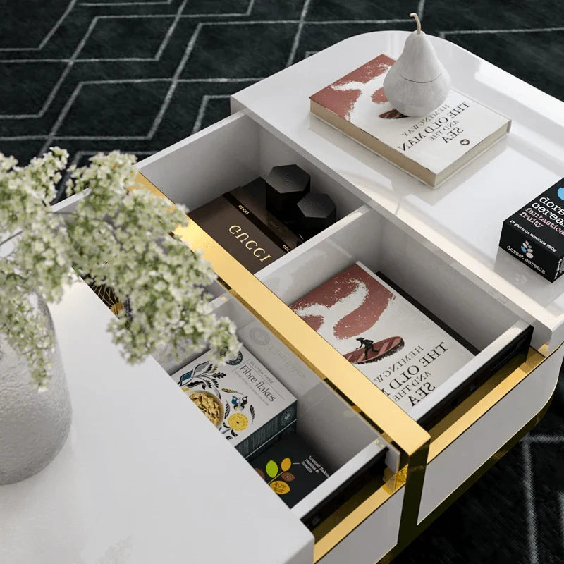 Luxe Storage Coffee Table Set of 2