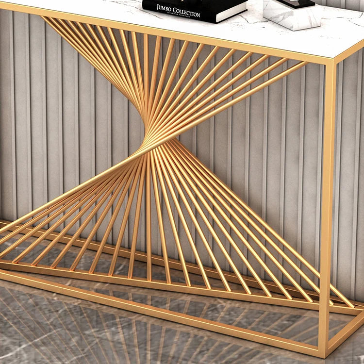 Hexa Modern Marble Console Table