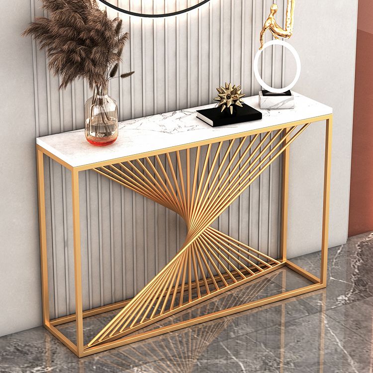 Hexa Modern Marble Console Table