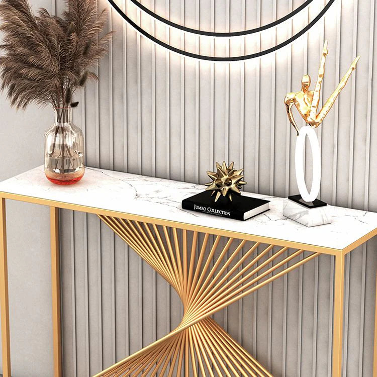 Hexa Modern Marble Console Table