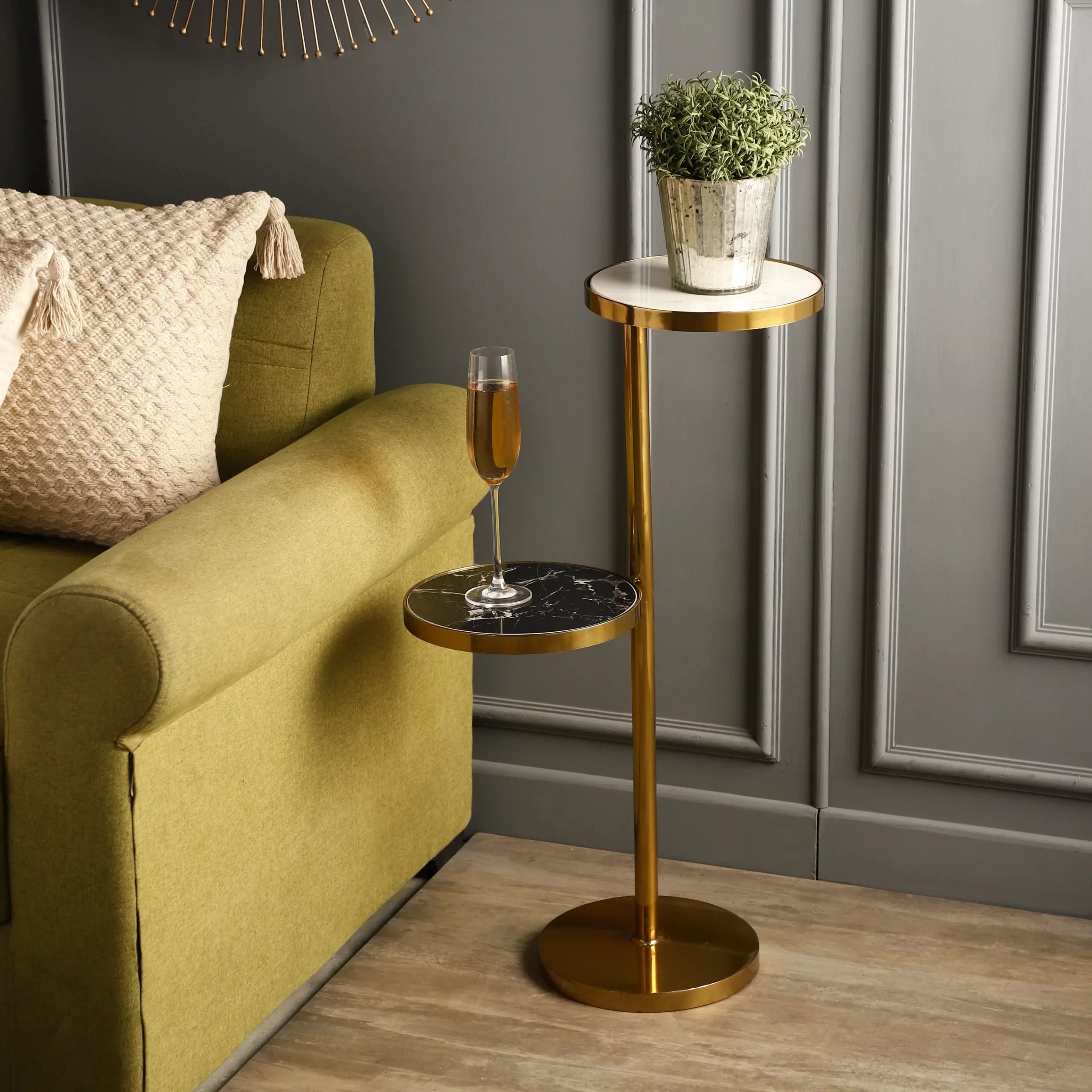 Metallic Side Table