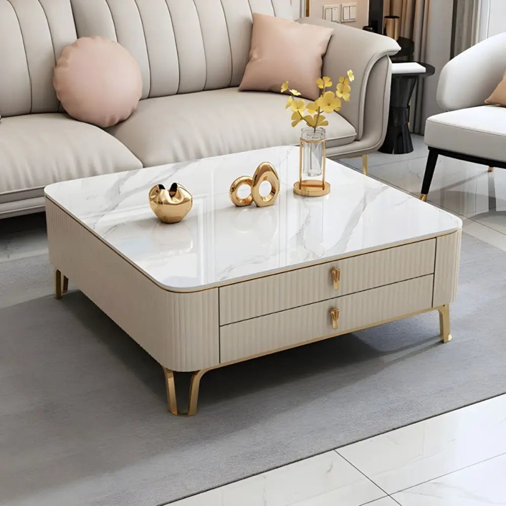 Marble Center Table With Storage