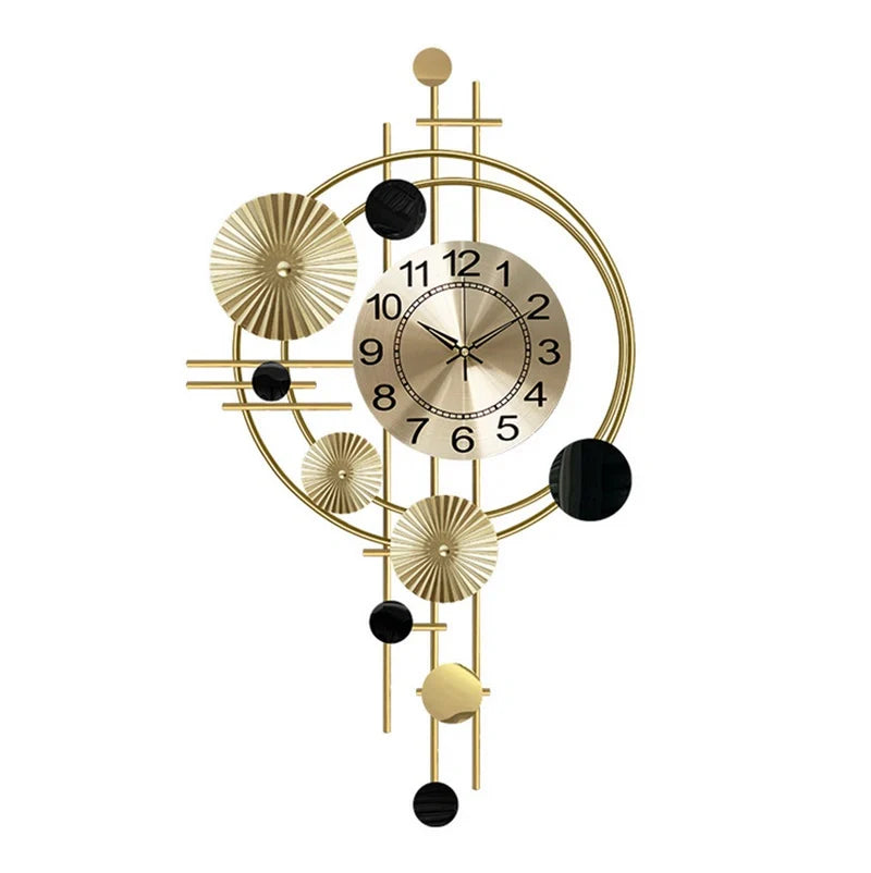 Decorative Metal Wall Clock 38 inches