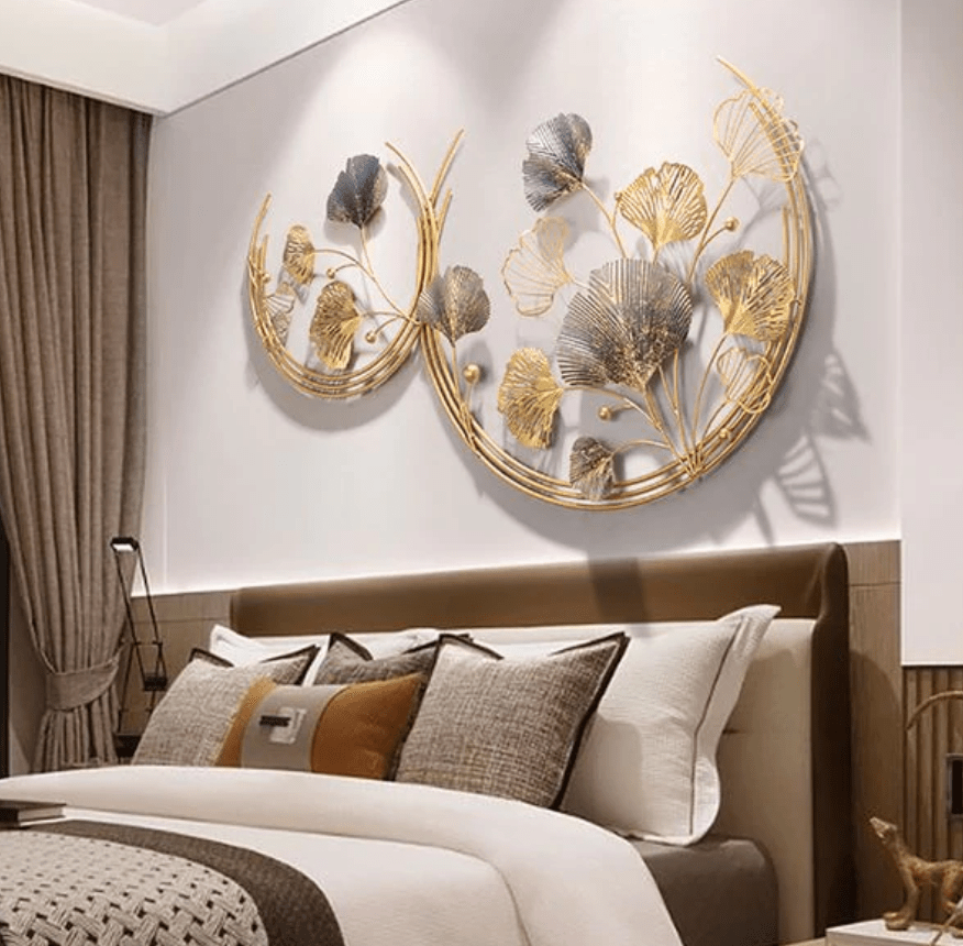 Crystal Half Moon Metal Wall Art