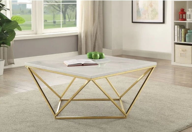 Geometric Marble Center Table