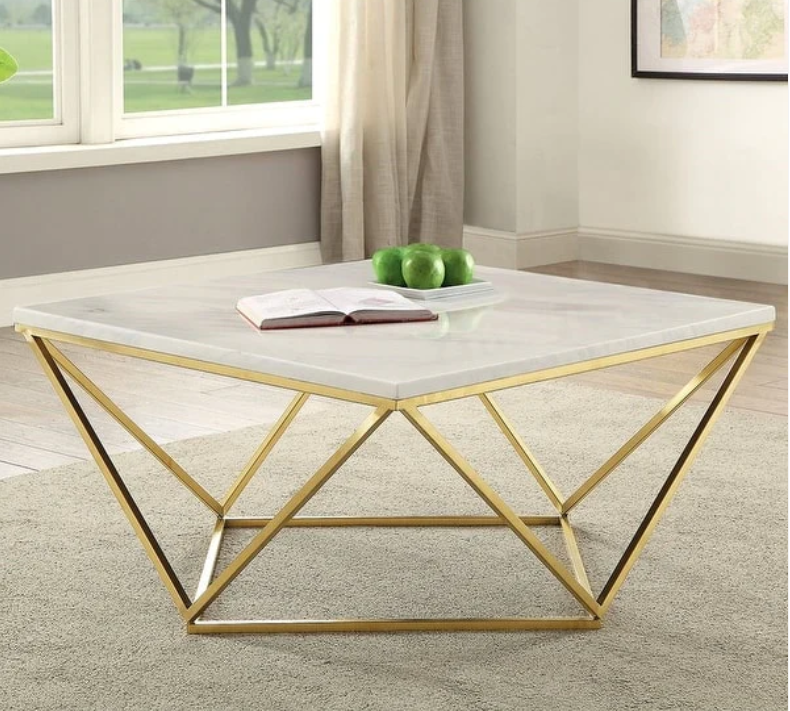 Geometric Marble Center Table
