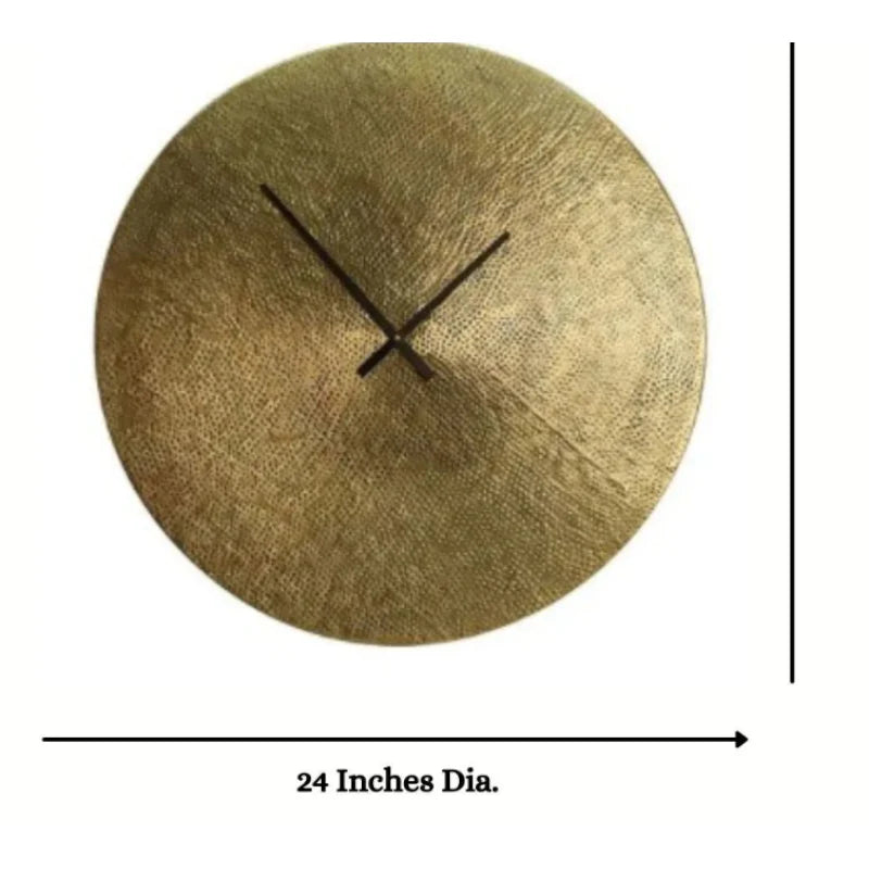 Matte Plate Wall Clock For Living Room