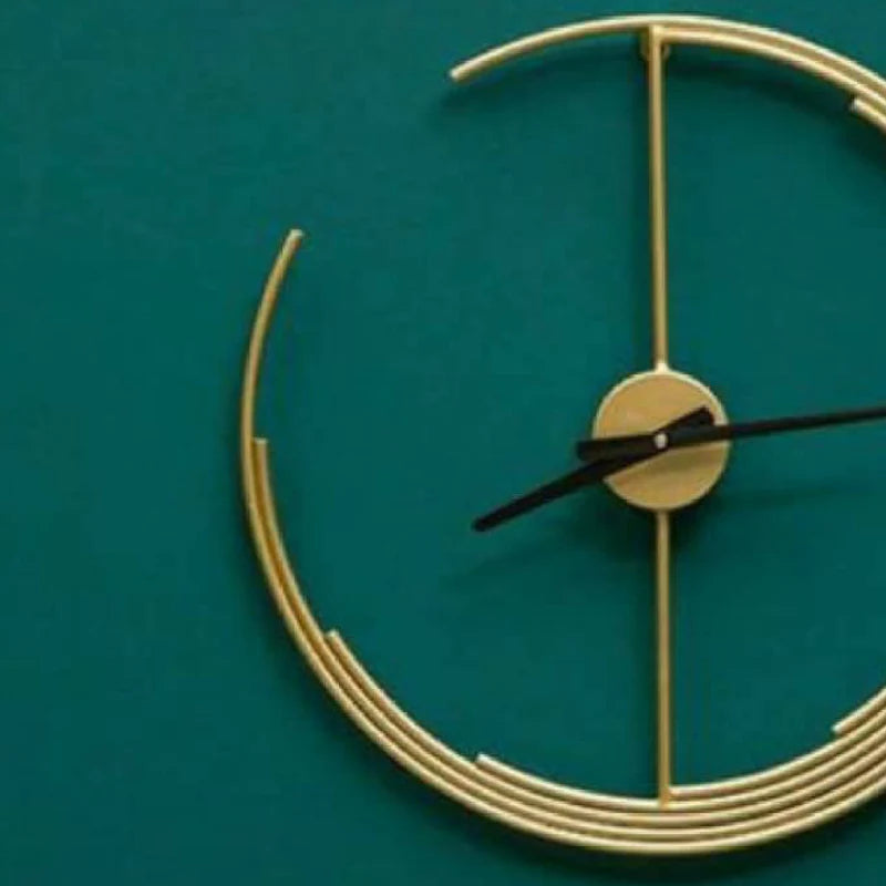 Semi Dial Wall Clock For Living Room